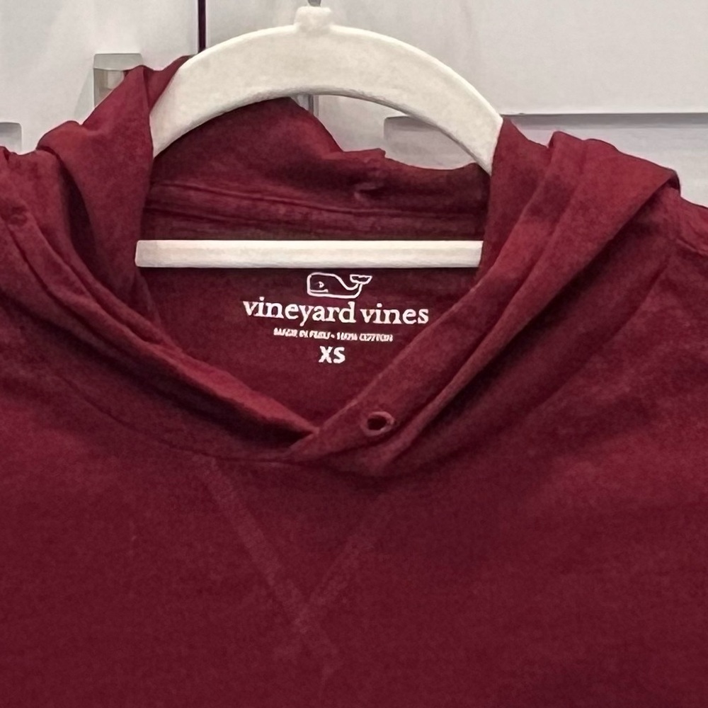 Vineyard Vines Long Sleeve Logo Pocket Tee Hoodie - Picture 4 of 7